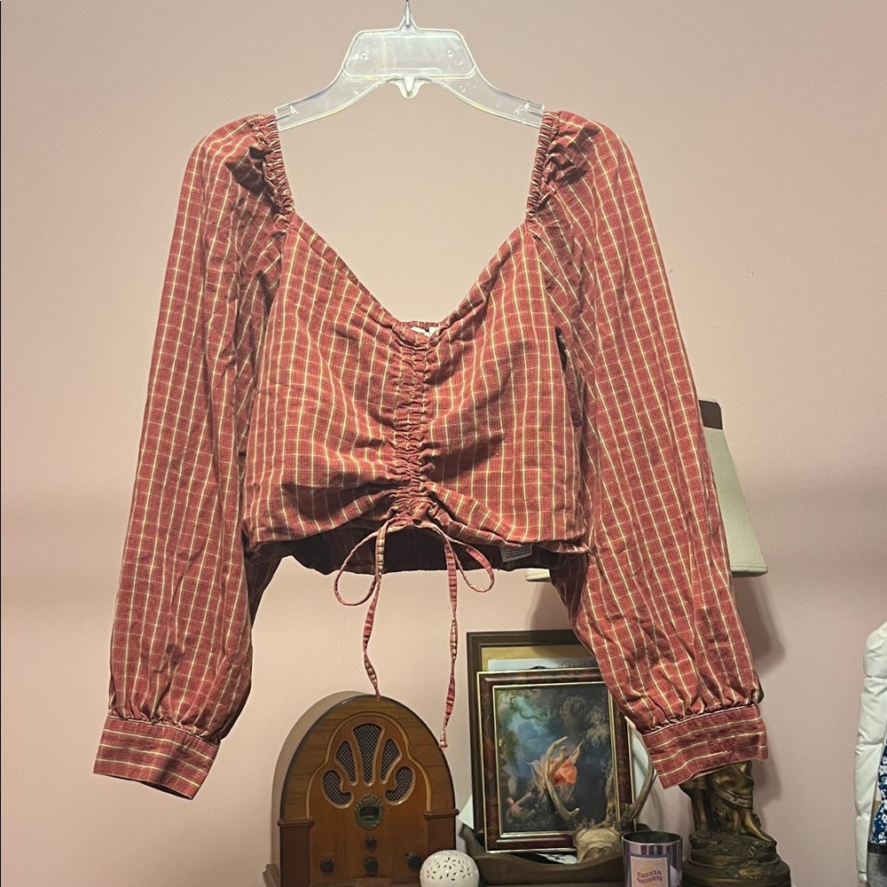 Levi's Rust Striped Blouse